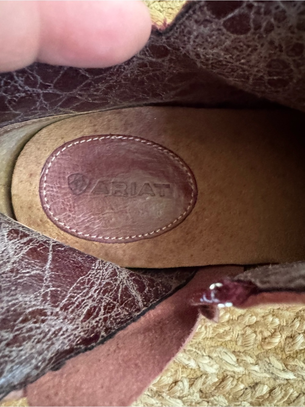 Women’s Ariat brown leather ankle boots - Picture 8 of 9